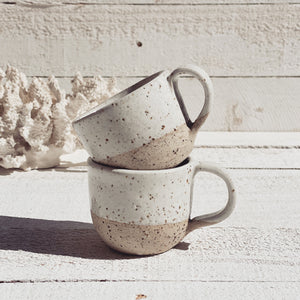 soleil tea cup set - speckled