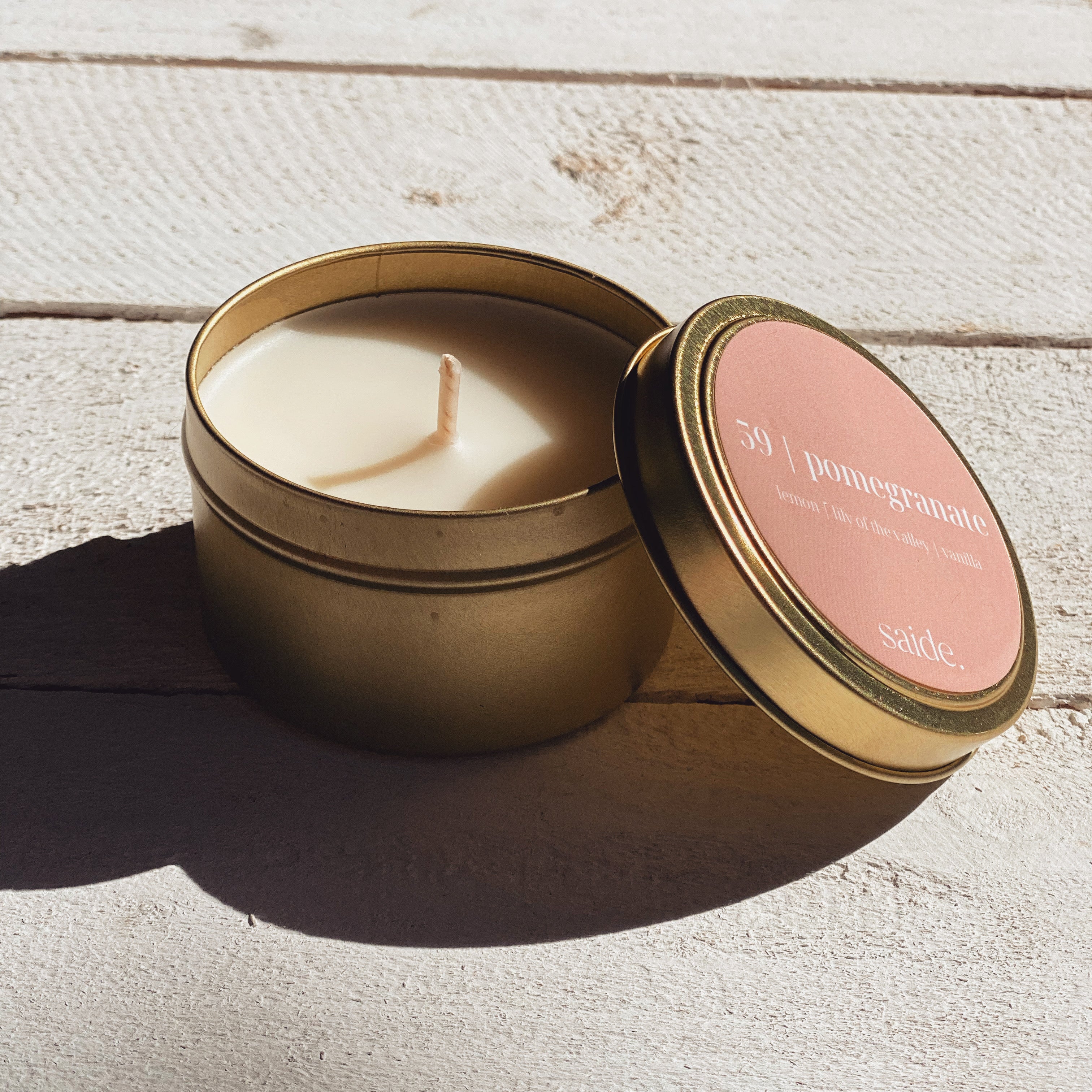 #59 pomegranate soy candle