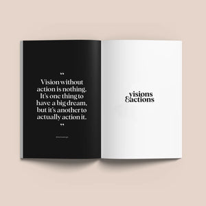 visions & actions journal | neutral loving *PRE-ORDER