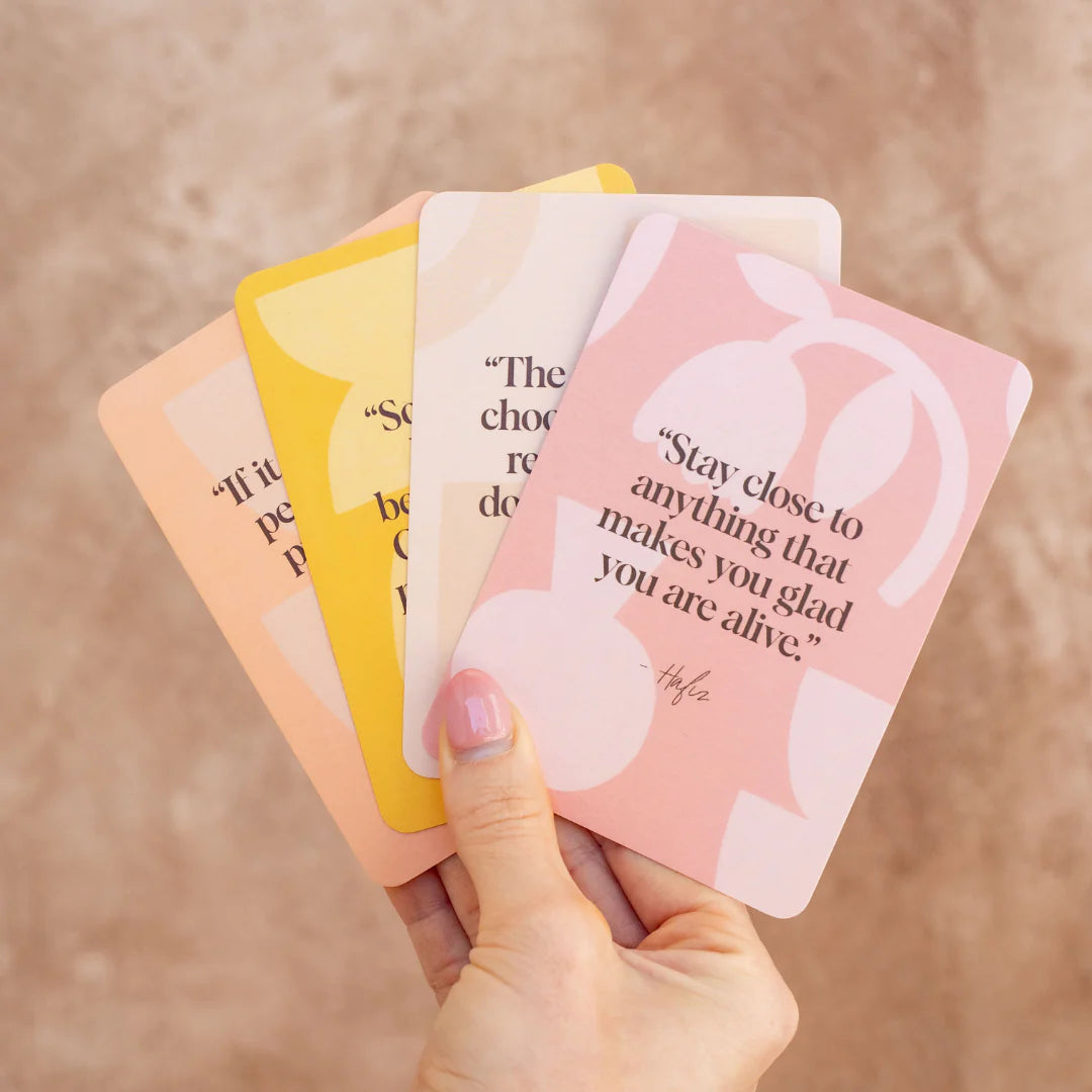reset your mindset mantras and affirmations cards | neutral loving