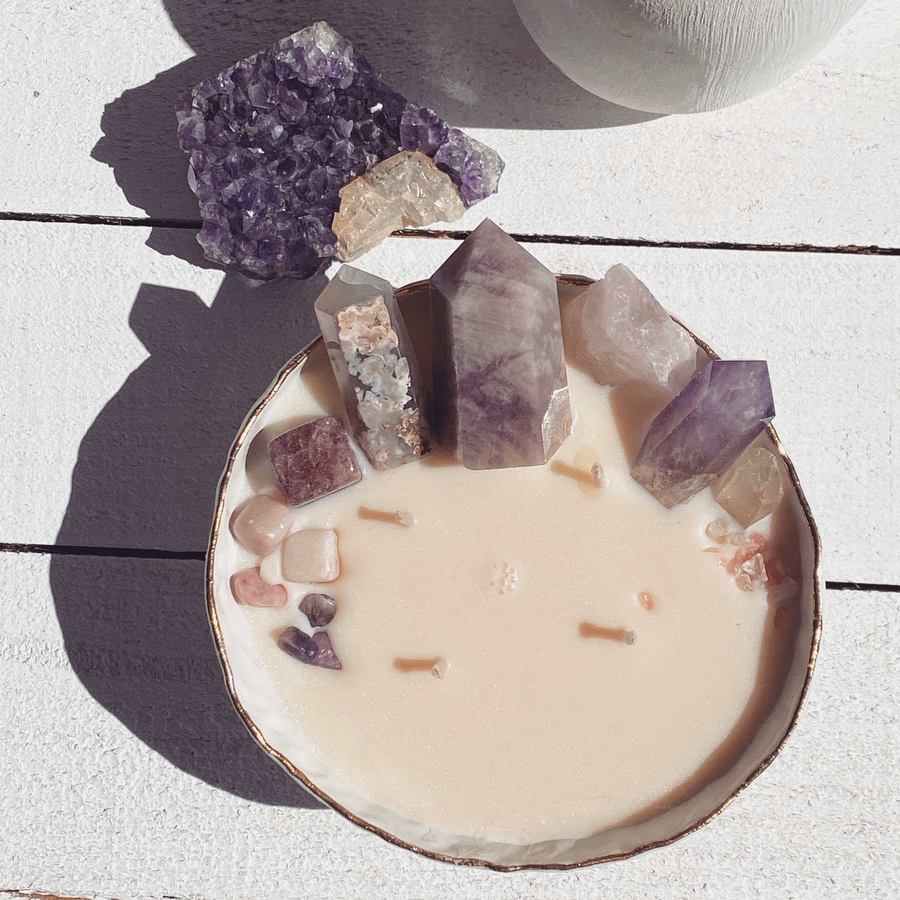 love + positivity | ceramic crystal candle bowl 1:1