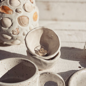 soleil pinched tealight holder | trinket bowl