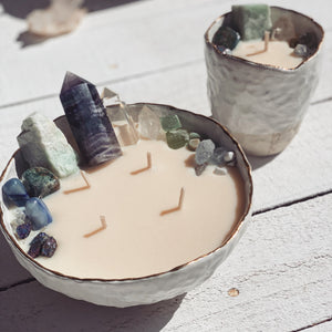 clarity + balance | ceramic crystal candle bowl 1:1