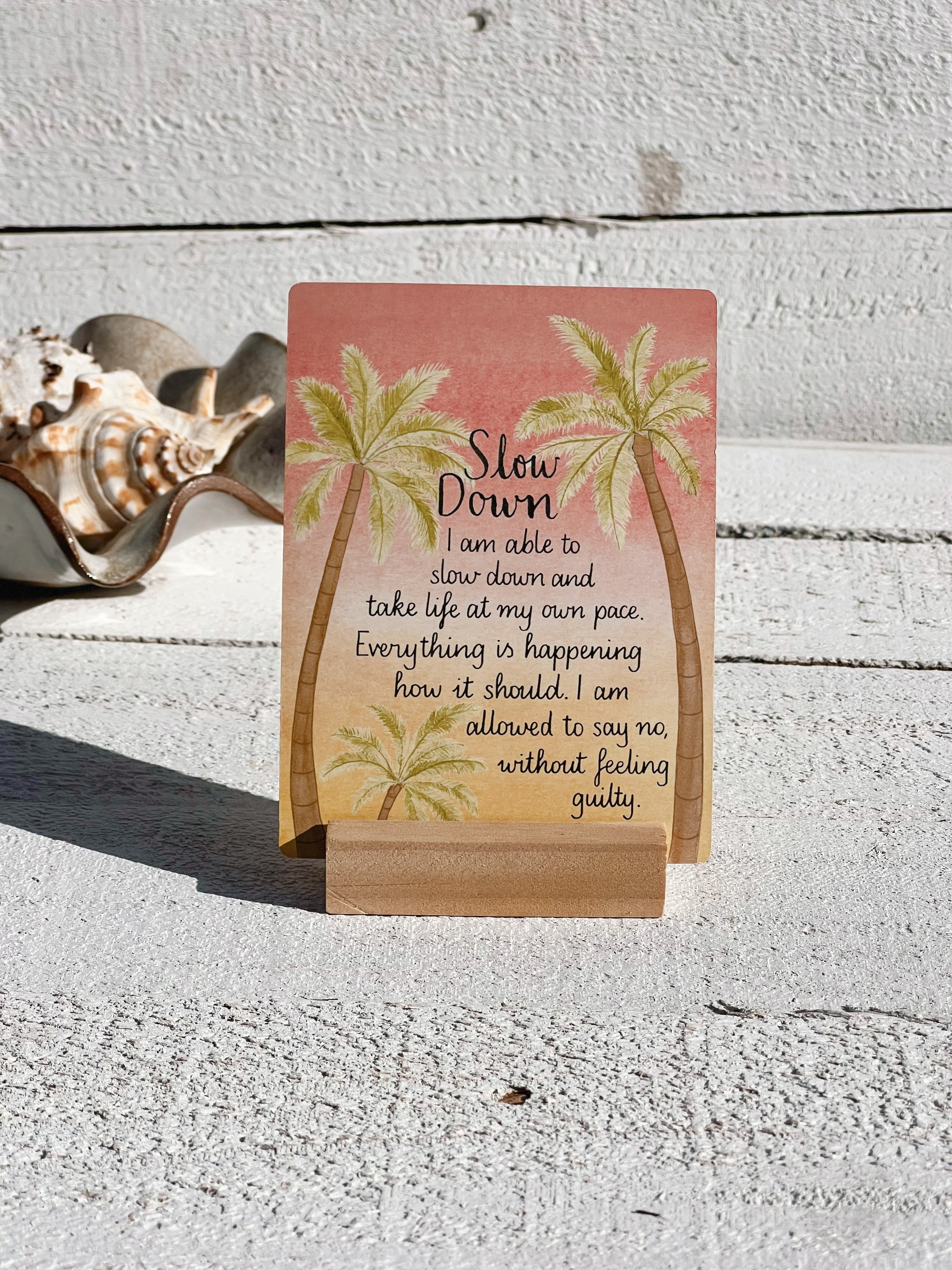 affirmation card holder