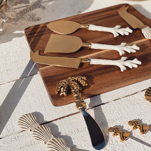 gold palm tree spreader | duo