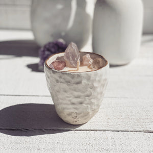love + positivity | ceramic crystal candle cup 1:1