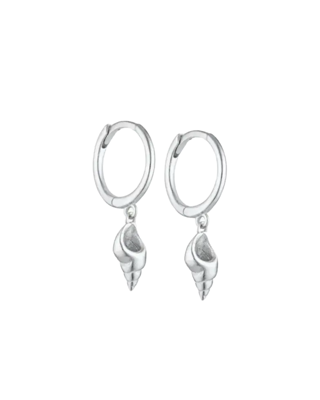 puka earrings | silver