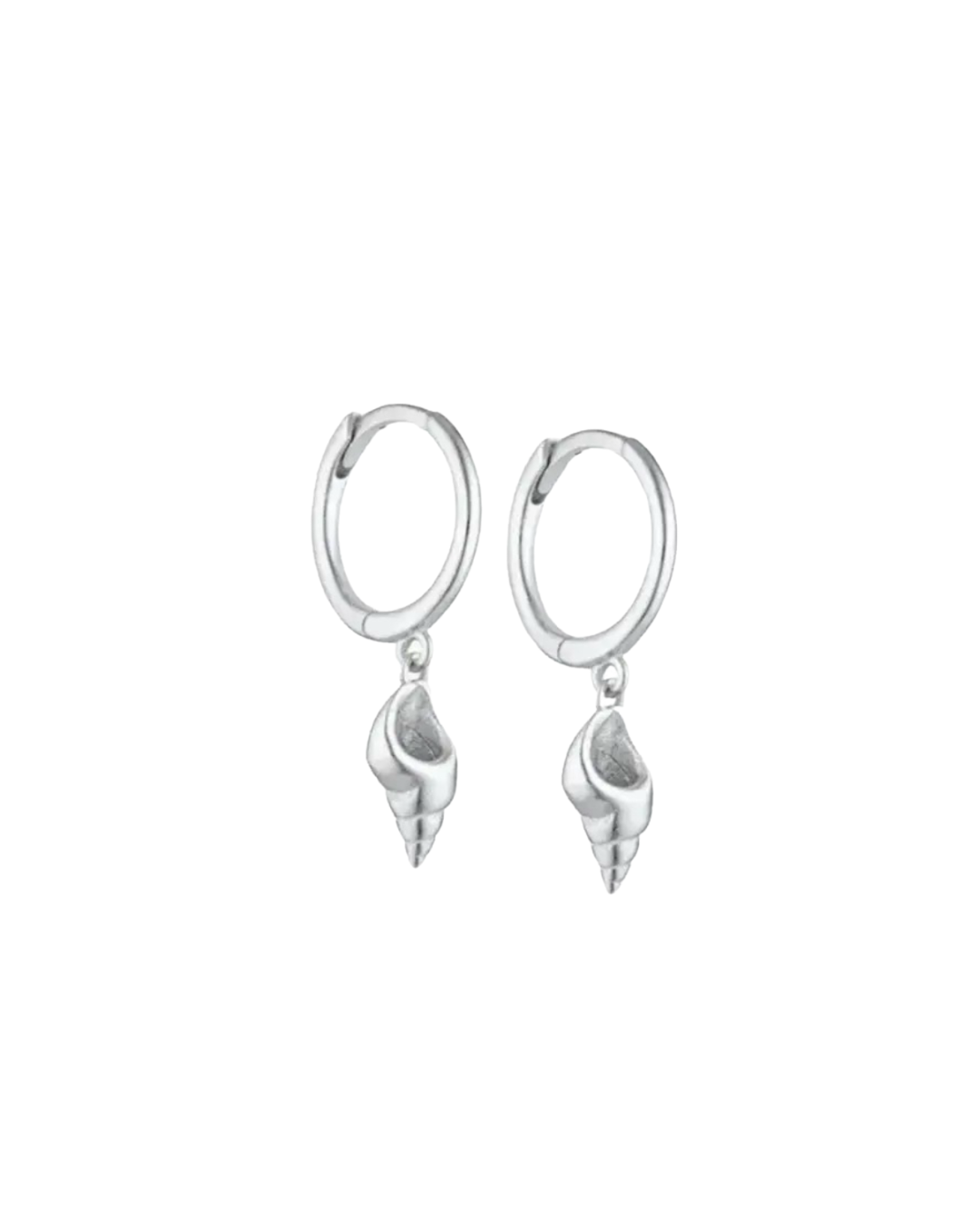 puka earrings | silver