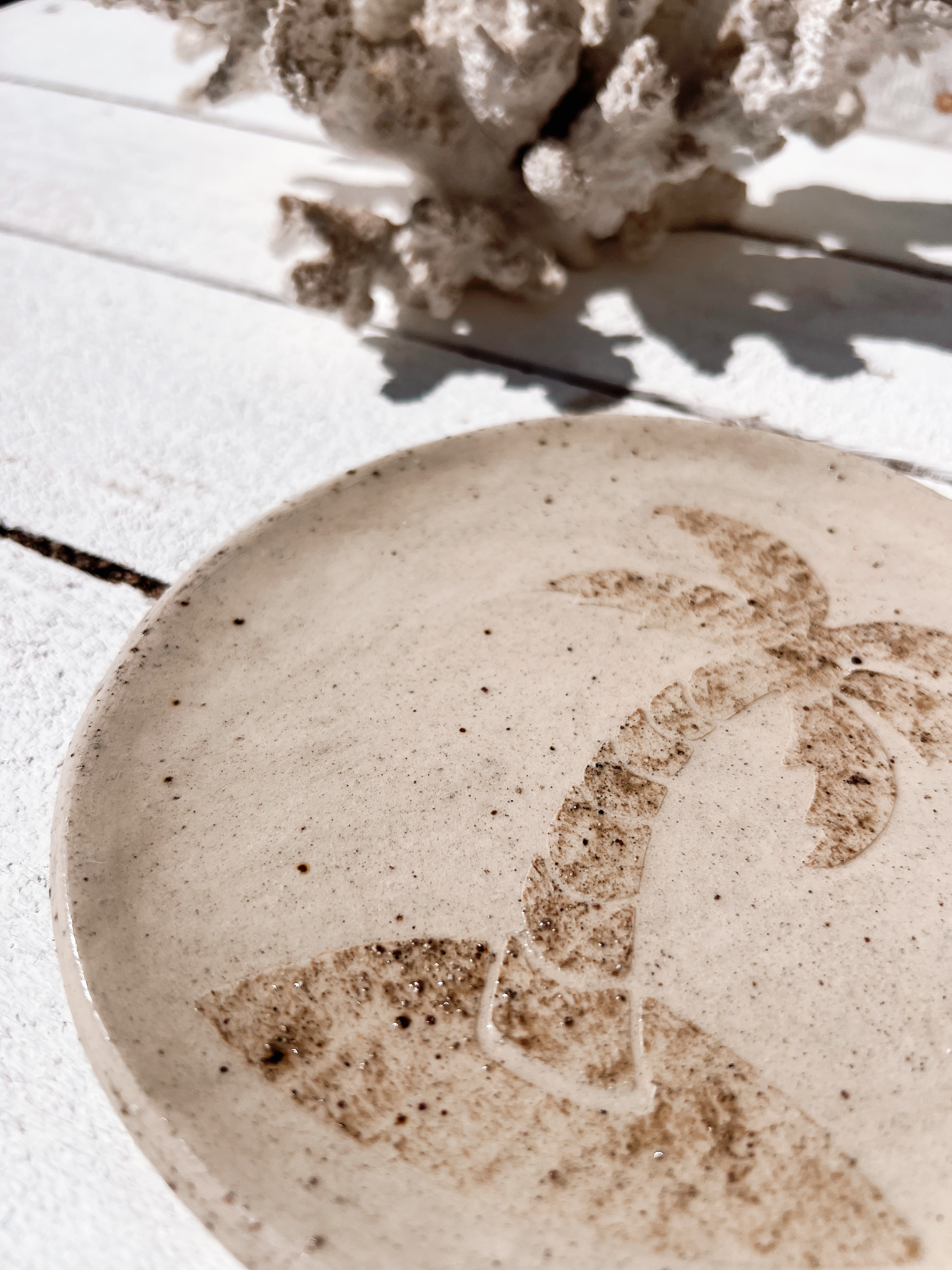 soleil island palm plate | sand