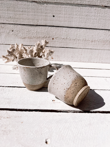 soleil tea cup set - speckled