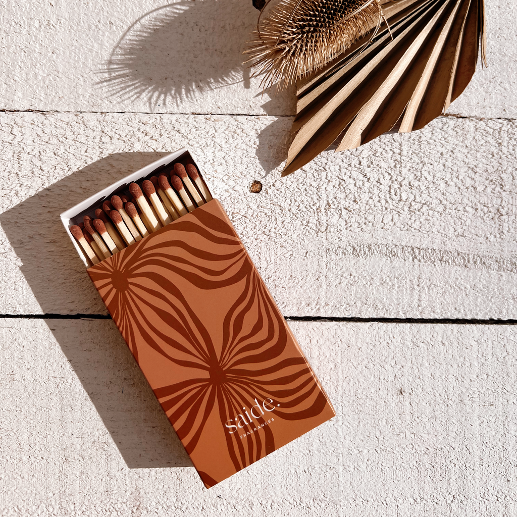 saide Long Matches 50 Pk | Candle | Cute Coastal Boho | Gift Idea | Brisbane
