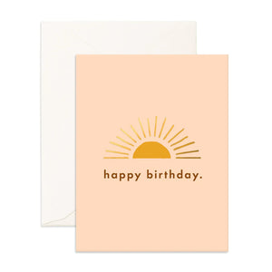 birthday sun greeting card